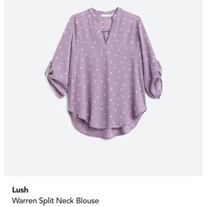 Warren split neck blouse